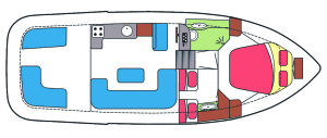 Indeling Olympia 34 Cruiser